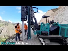 Μηχανή οδήγησης σωρός 360 βαθμών Υδραυλική τρύπα Ηλιακή μηχανή οδήγησης σωρού εδάφους