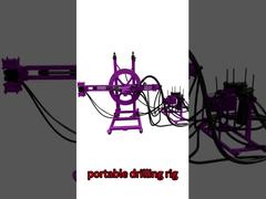 Φορητή γεωτρύπανο μηχανή οριζόντιας κατευθυντικής διάτρησης υδραυλική πνευματική γεωτρύπανο