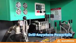 Υδραυλικό γεωτρύπανο εξόρυξης σκληρού βράχου γεωτρήσεων γεώτρησης ερπυστριοφόρος μηχανή γεώτρησης DTH