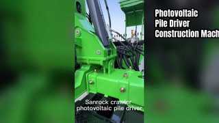 Φωτοβολταϊκό Pile Driver Highway Guardrail Construction Machinery Crawler Pile Driving Rig