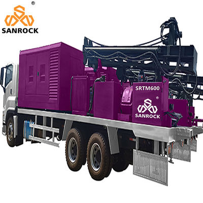 Τοποθετημένη φορτηγό νερού φρεατίων διατρήσεων μηχανή διατρήσεων νερού γεωτρήσεων εγκαταστάσεων γεώτρησης περιστροφική