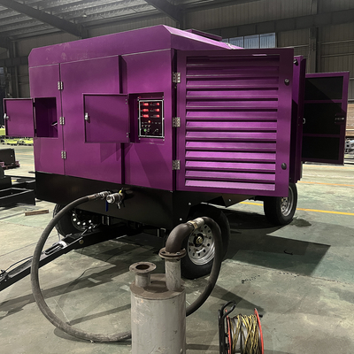 Υψηλής πίεσης 154KW βίδα τύπου αεροσυμπιεστή μηχανή φορητή