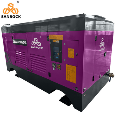 Υψηλής πίεσης κομπρέσορα αέρα βίδας 410kw Diesel κομπρέσορα αέρα βίδας Μηχανή νερό καλά