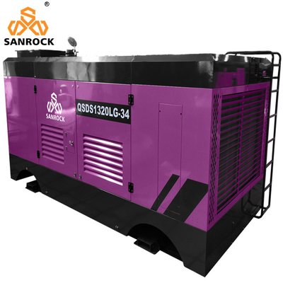 Υψηλής πίεσης κομπρέσορα αέρα βίδας 410kw Diesel κομπρέσορα αέρα βίδας Μηχανή νερό καλά