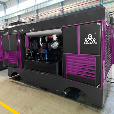 Πολυδιάστατο 3500kg φορητό ντίζελ βίδα αεροσυμπιεστή εξορυκτικής αεροσυμπιεστή μηχανή