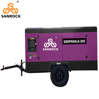 1750/1300rpm Max Working/Idle Speed Υψηλής πίεσης πετρελαιοκίνητος αεροσυμπιεστή για εξόρυξη
