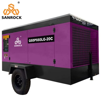1750/1300rpm Max Working/Idle Speed Υψηλής πίεσης πετρελαιοκίνητος αεροσυμπιεστή για εξόρυξη
