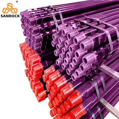 API Thread Drill Rod Nitriding Treatment DTH Drilling Pipe 76mm 3m Ορυχείο