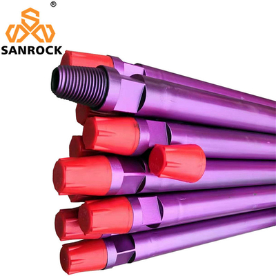 API Thread Drill Rod Nitriding Treatment DTH Drilling Pipe 76mm 3m Ορυχείο
