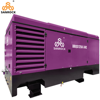 Σταθερός συμπιεστής αέρα βίδα 410kw Ντίζελ εξορυκτικής μηχανής συμπιεστή αέρα