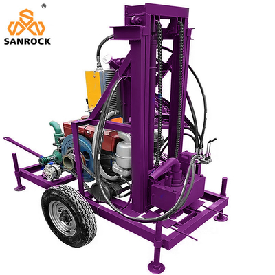 Water Well Drill Rig Diesel Engine Portable Water Drilling Machine Trailer Mounted Water Well Drilling Rig (Περιβαλλόμενο μηχανικό γεωτρήσεις νερού)