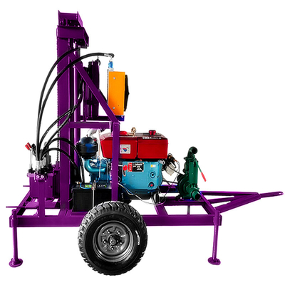 Water Well Drill Rig Diesel Engine Portable Water Drilling Machine Trailer Mounted Water Well Drilling Rig (Περιβαλλόμενο μηχανικό γεωτρήσεις νερού)