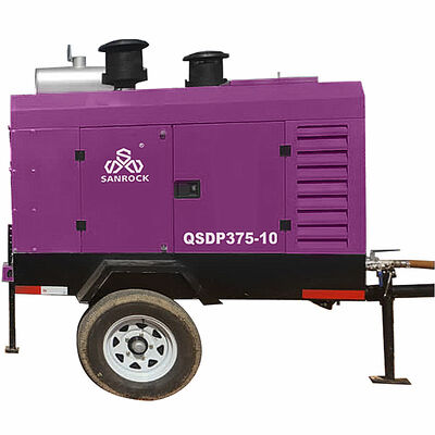 Αεροσυμπιεστής περιστροφικού κοχλία 15HP, κινητός πετρελαιοκίνητος αεροσυμπιεστής μονής βίδας