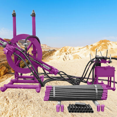 Hydraulic Pneumatic DTH Drilling Machine Impact Frequency 34HZ Surface Borehole Drilling Rig