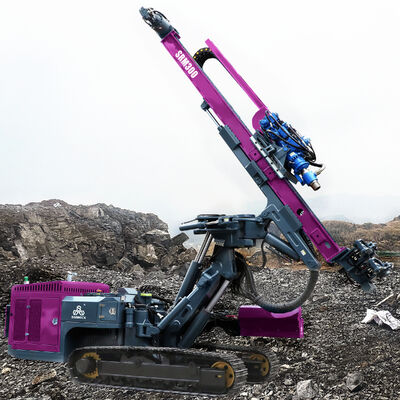 Ερπυστριοφόρο γεωτρύπανο επιφανειακής διάτρησης με εκρηκτικά, υψηλής απόδοσης γεωτρύπανο DTH