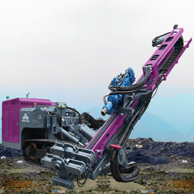 Ερπυστριοφόρο γεωτρύπανο DTH 150m βάθους υδραυλικό γεωτρύπανο γεώτρησης ντίζελ μηχανή εξόρυξης