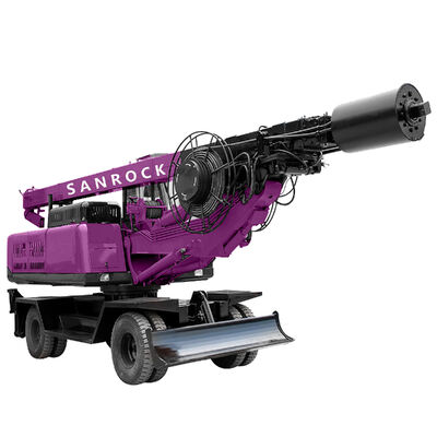 Impact Rotary Drill Rig Infrastructure Projects Construction Machine Mobile Drilling Rig