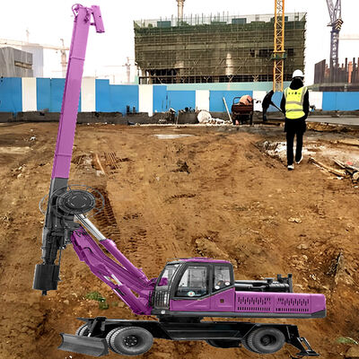 Rotary Drilling Rig Municipal Construction Pile Borehole Drilling Machine Hydraulic  Drilling Rig