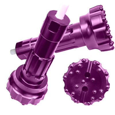 DTH Button Drilling Bit Tungsten Carbide Drill Bits 6 ιντσών υψηλής απόδοσης εξοπλισμός γεώτρησης