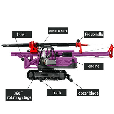 Rotary Drilling Rig Borehole Depth 20m Highway Municipal Construction Drilling Equipment Portable Drilling Rig