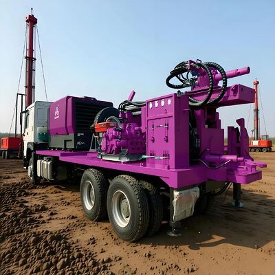 Clean Drinking Water Well Drilling Rig 100m 200m 300m 400m Deep Rotary Borehole Truck Mounted Water Well Drill Machine