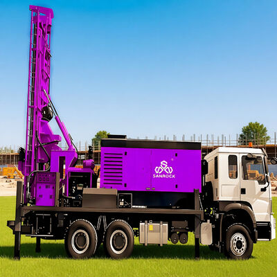 Clean Drinking Water Well Drilling Rig 100m 200m 300m 400m Deep Rotary Borehole Truck Mounted Water Well Drill Machine