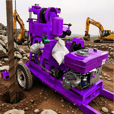 Exploration Core Drilling Rigs Light Weight Mobile Drilling Rig 200m Core Sample Drilling Rig