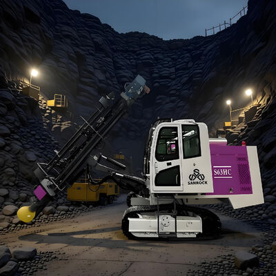 Σύνθετο σχεδιασμό καμπίνας Crawler Drilling Rig High Speed Blast Hole Drilling Machine Mining DTH Drilling Rig
