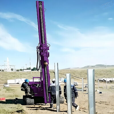 Hydraulic Pile Driver Machine Precise Depth Building Foundation Pile Drilling Rig Anchor Crawler Pile Driver