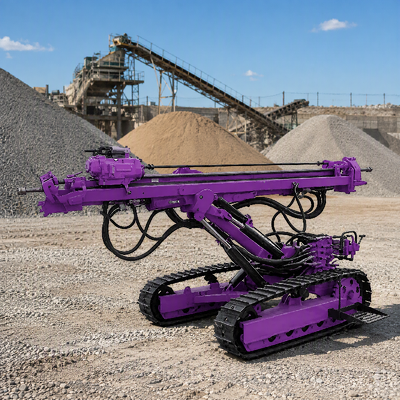 Fully Pneumatic DTH Drilling Rig Flexible Maneuverability Mining Equipment Rotary Blasthole Drilling Machine  